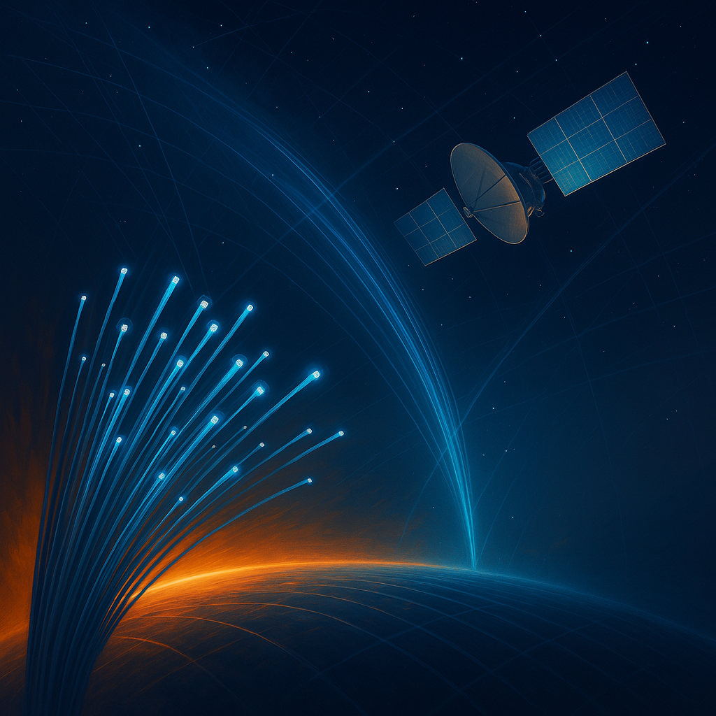 Internet de Alta Velocidade: Fibra Óptica e Satélites Revolucionam a Conectividade